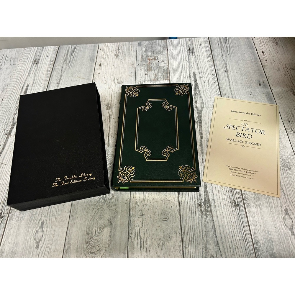 The Spectator Bird by Wallace‎ Stegner Franklin 1976 1st Ed. Leather